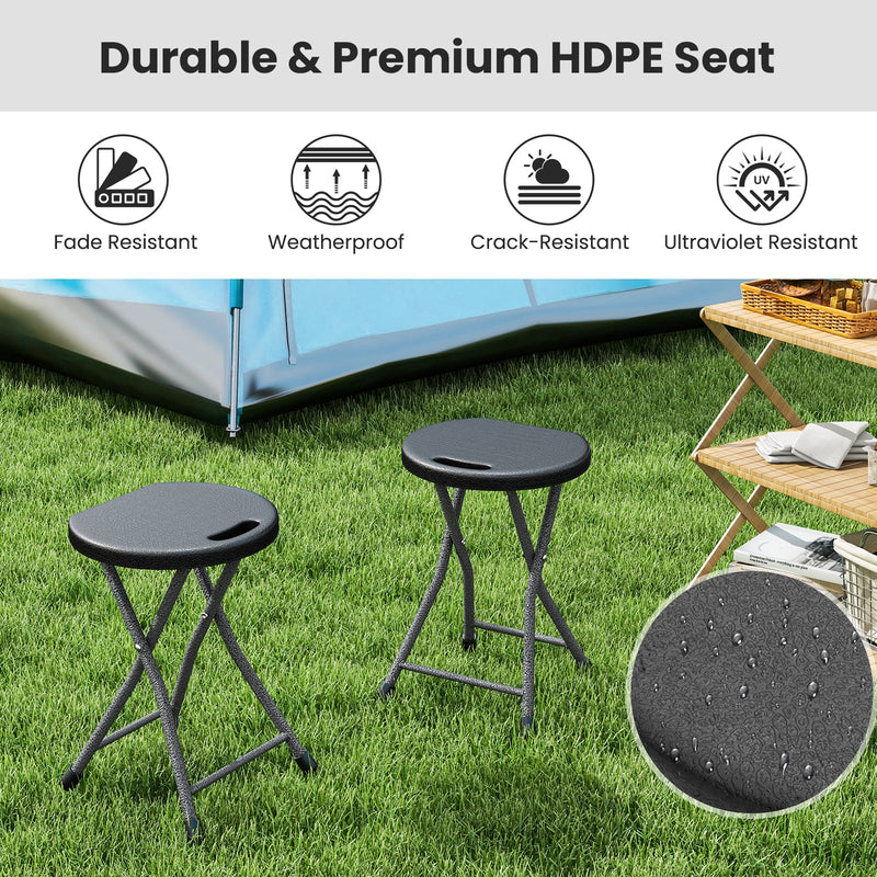 Load image into Gallery viewer, Folding Stool with Built-in Handle for Adults
