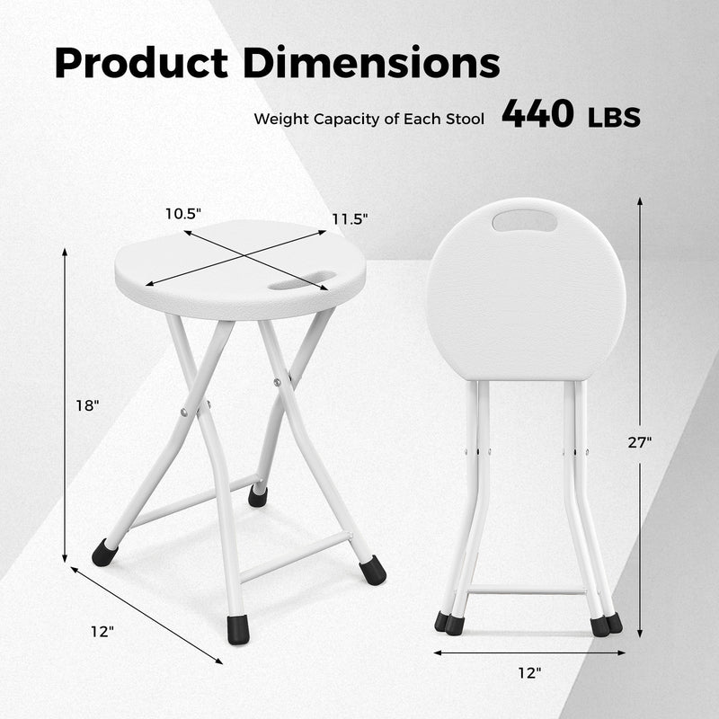 Load image into Gallery viewer, Folding Stool with Built-in Handle for Adults
