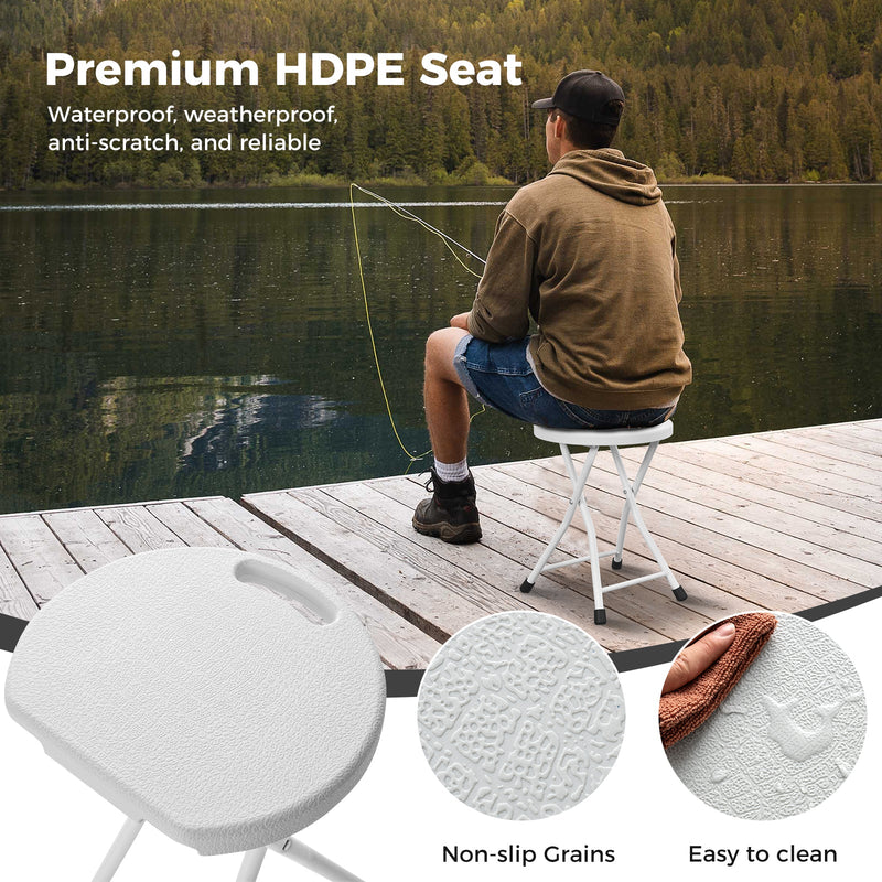 Load image into Gallery viewer, Folding Stool with Built-in Handle for Adults
