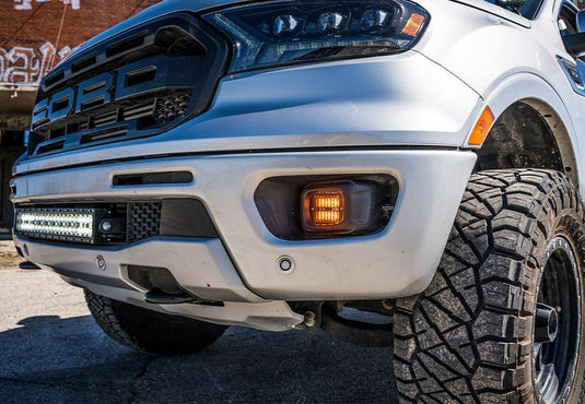 LED Fog Light Pod Replacements Brackets Kit For 2019-2024 Ford Ranger