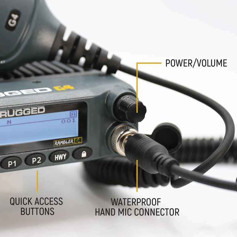 Load image into Gallery viewer, Radio Kit Lite - Rambler G4 GMRS Band Mobile Radio with Stealth Antenna
