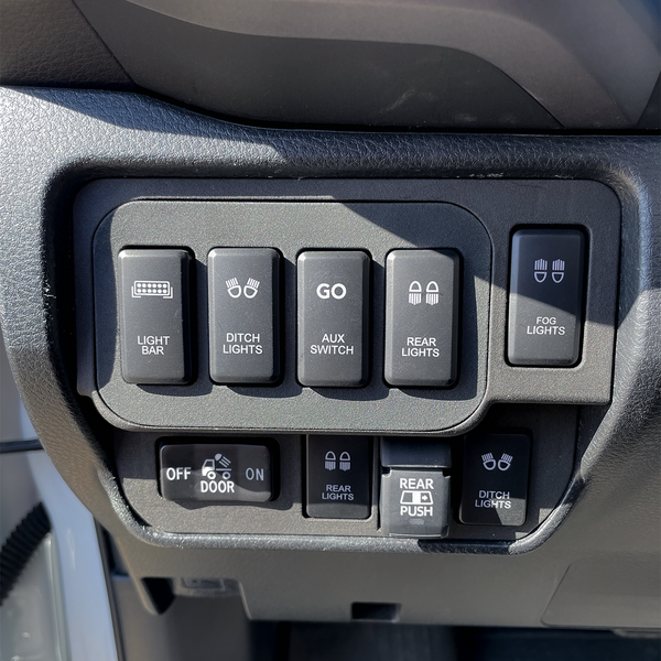Load image into Gallery viewer, Base Panel for 1 Tall and 3 Short Switch Locations (Tacoma Double Cab)
