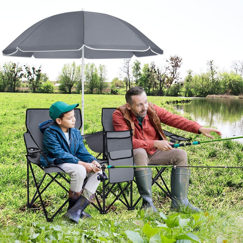 Load image into Gallery viewer, Portable Folding Picnic Double Chair
