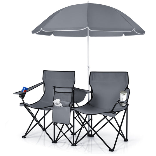 Portable Folding Picnic Double Chair