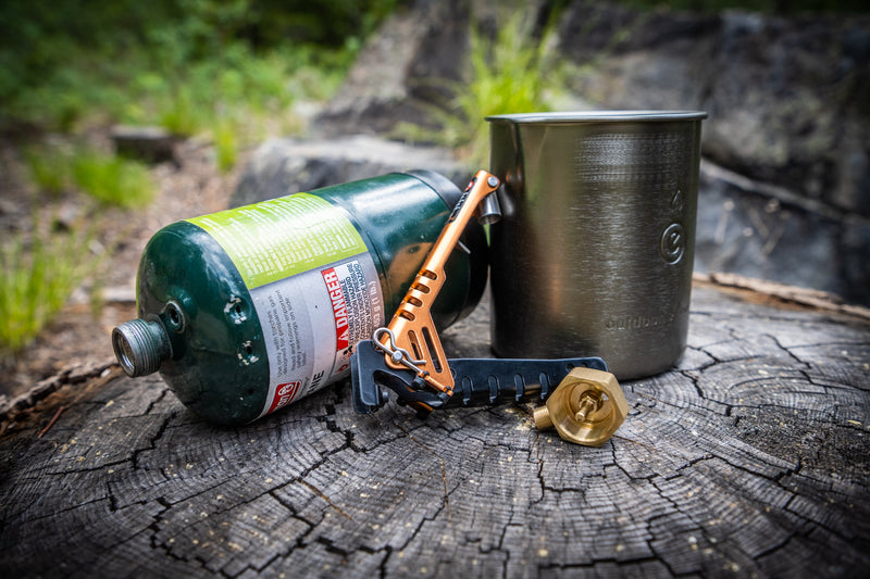Load image into Gallery viewer, Handled + Adaptor, Pot Gripper and Fuel Canister Recycle Tool
