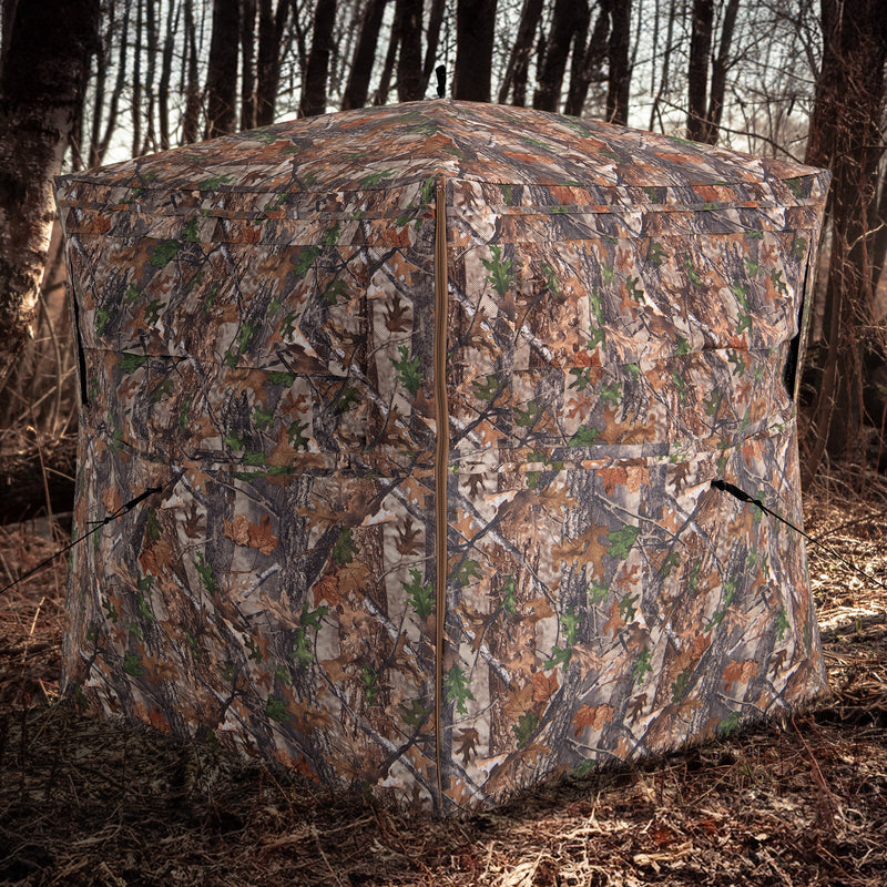 Load image into Gallery viewer, Hunting Blind 360 Degree One-Way See-Through Ground Blind for 2-3 Person

