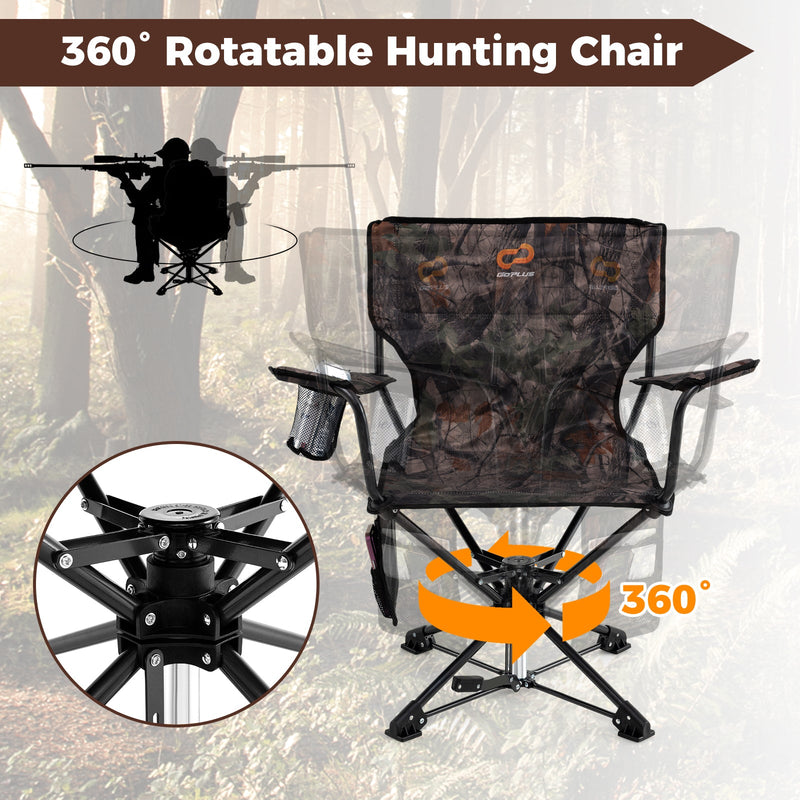 Load image into Gallery viewer, 360° Swivel Hunting Chair Portable Foldable
