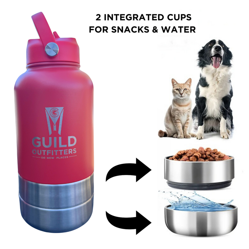 Load image into Gallery viewer, GUILD Water Bottle with Cups / Bowls
