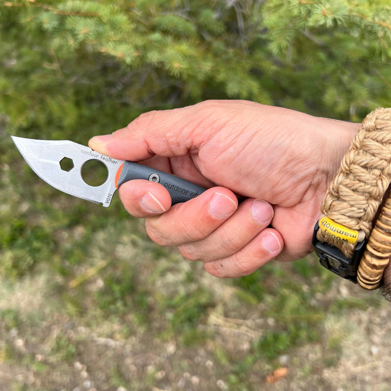 Load image into Gallery viewer, Contour Feather Adventure Survival Knife
