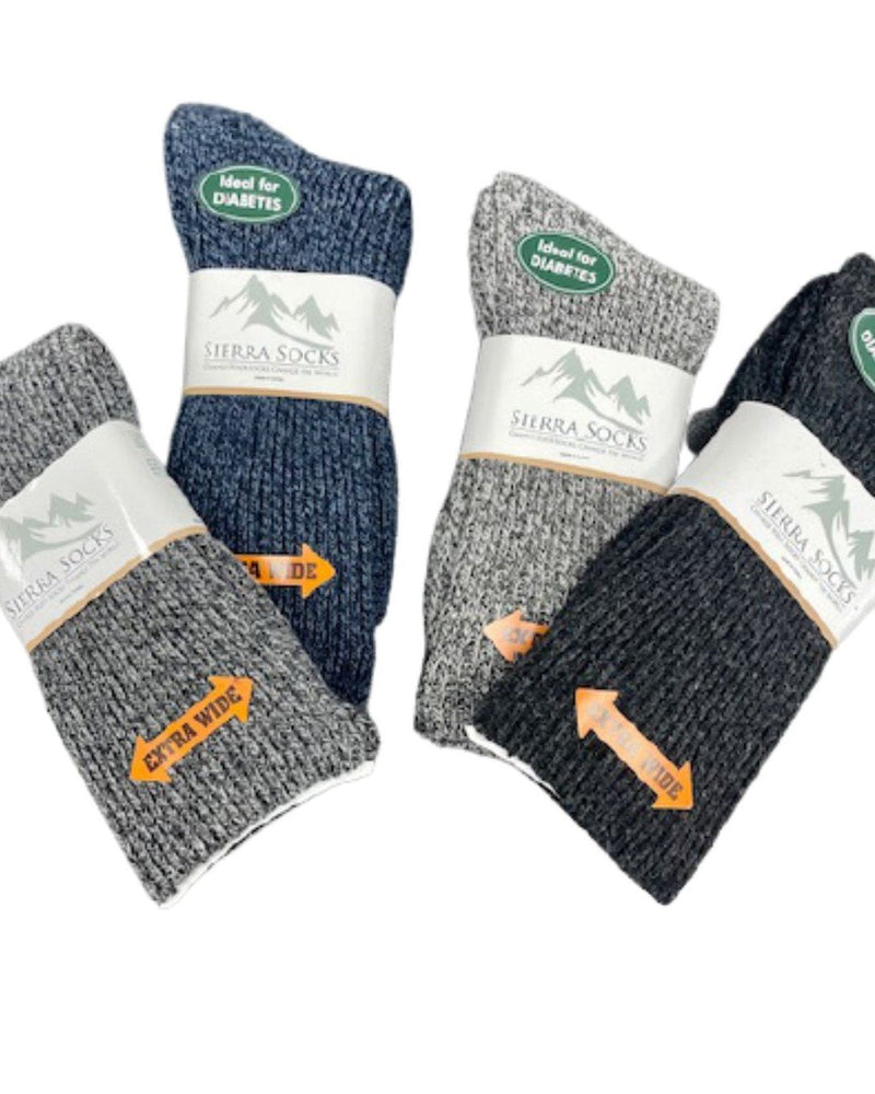 Load image into Gallery viewer, Regenerated Wool Diabetic Outdoor Hiking Extra Wide Calf Women Socks
