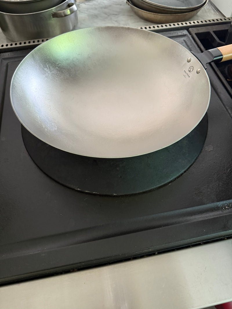Load image into Gallery viewer, Valtcan T35 Titanium Wok Pan The Last Wok You’ll Ever Buy. 14” Pure Titanium · 3 lbs · No Coatings · No Seasoning · No Expiration Date
