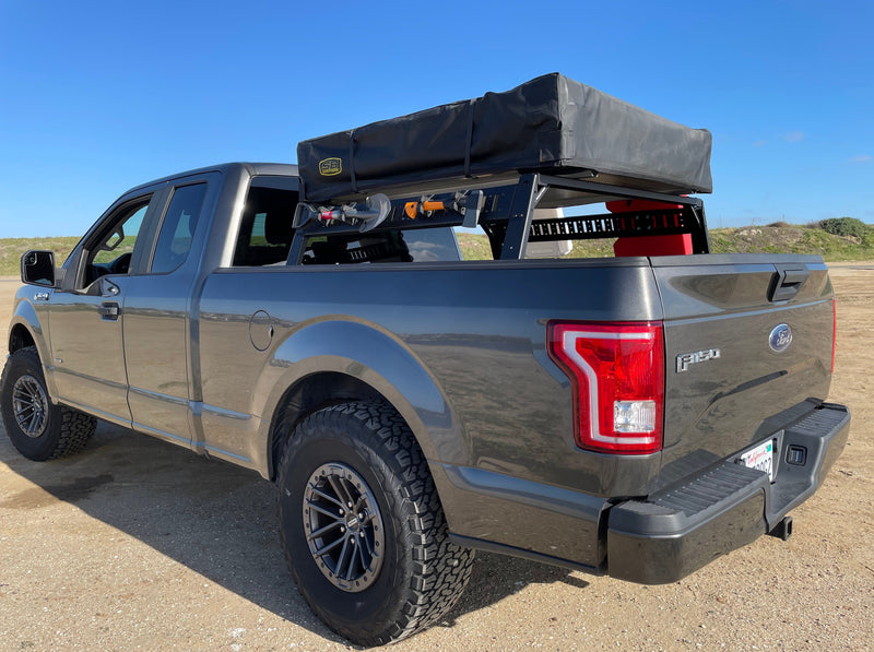 Load image into Gallery viewer, 2015+ F-150 Mid Height Rooftop Tent Rack Kit
