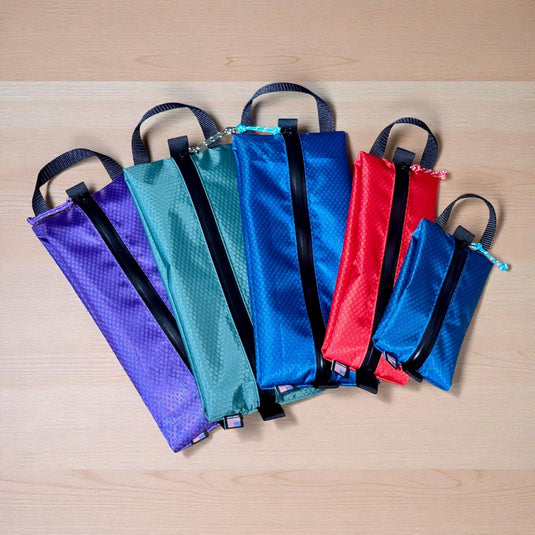Premium Ultralight Nylon Ditty Bags with Grab Handles, Toiletry Kits for Backpacking, Hiking & EDC – Expandable Gear Bag for Trail and Travel