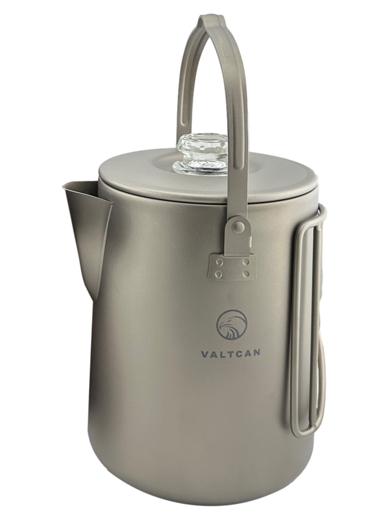 Load image into Gallery viewer, Titanium Coffee Percolator Taste Coffee, Not Metal · 1.5L · 6 Cups · 395g Ultralight
