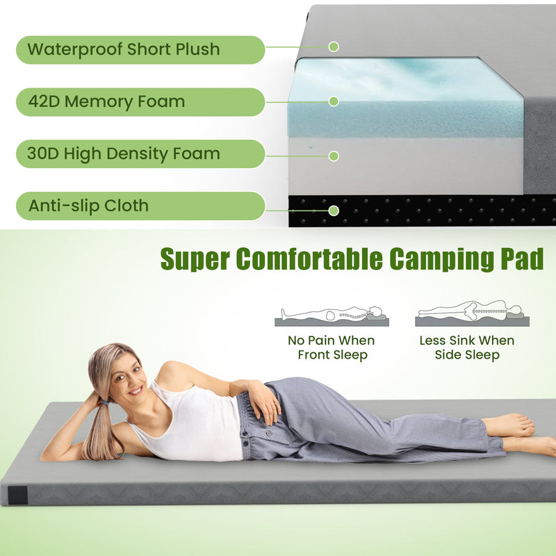 Load image into Gallery viewer, Indoor outdoor Sleeping mat with High density foam Cushion and Carrying Bag
