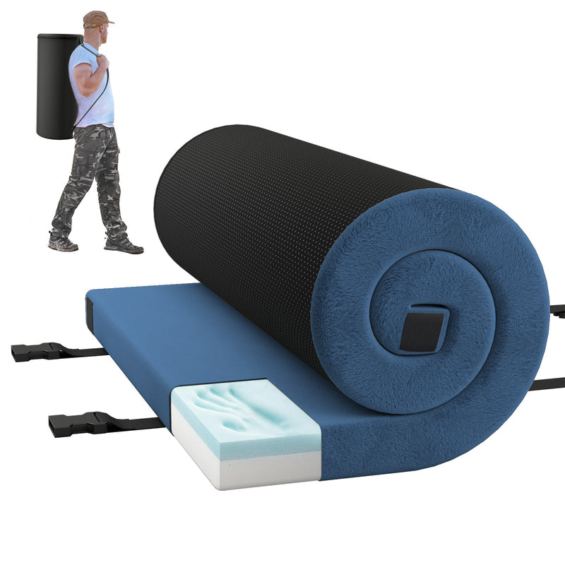 Load image into Gallery viewer, Indoor outdoor Sleeping mat with High density foam Cushion and Carrying Bag
