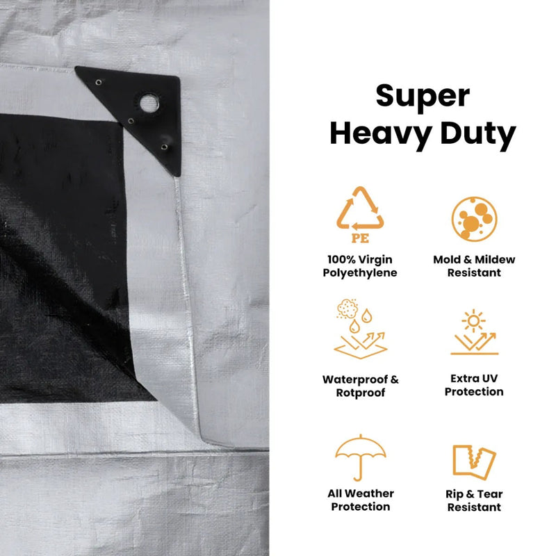 Load image into Gallery viewer, 4' x 20' Super Heavy Duty Poly Tarp
