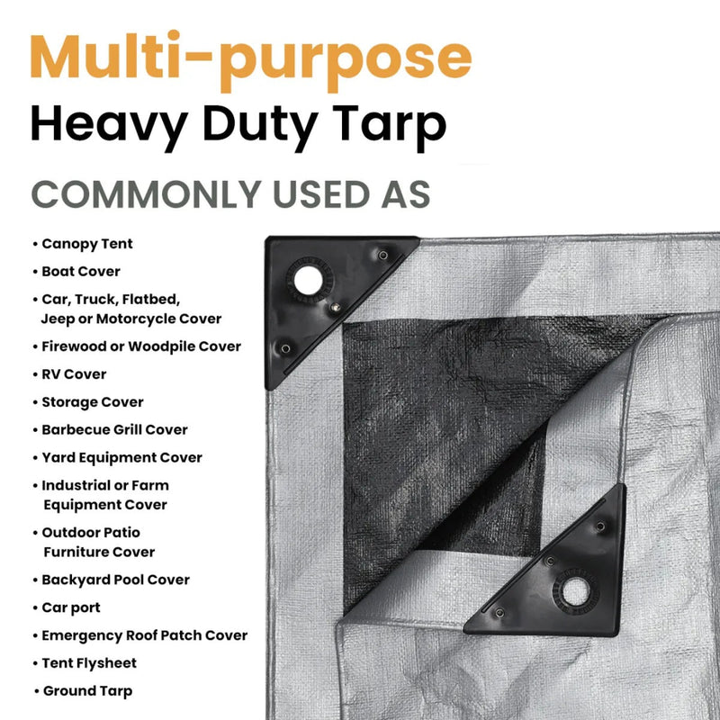 Load image into Gallery viewer, 4' x 20' Super Heavy Duty Poly Tarp
