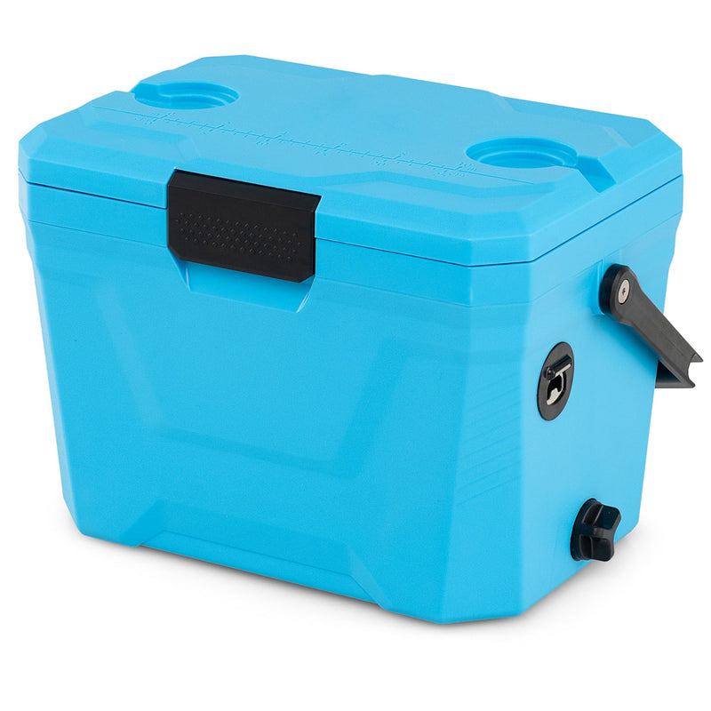 Load image into Gallery viewer, Insulated Portable Cooler Hard Shell Ice Chest with 2 Cup Holders
