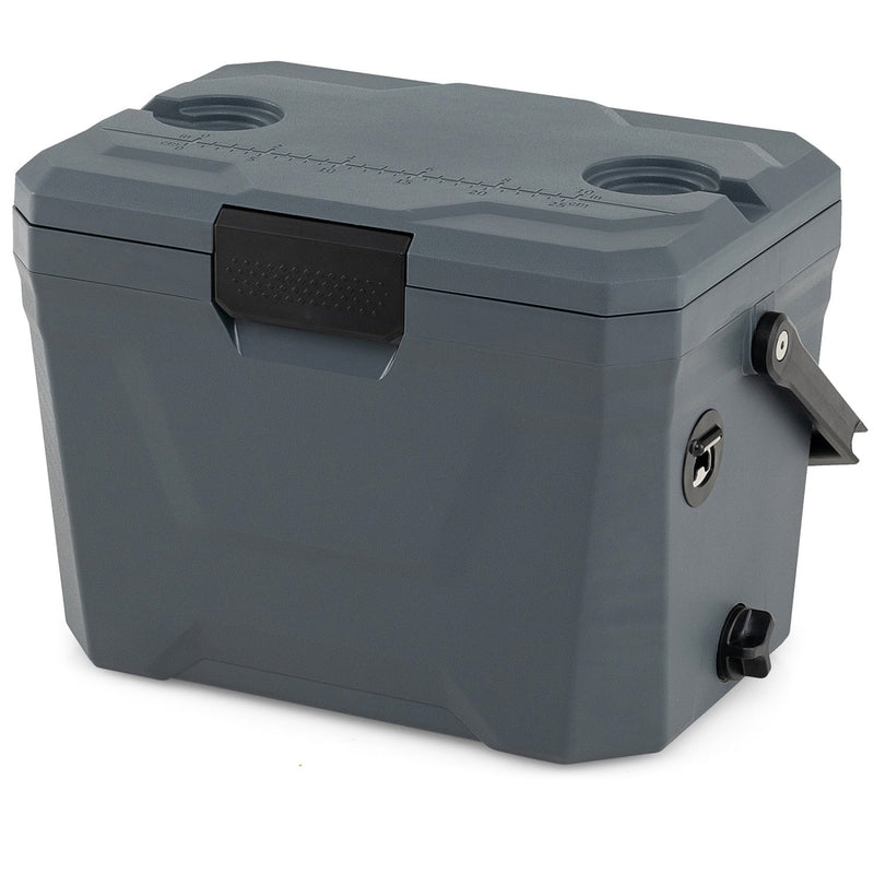 Load image into Gallery viewer, Insulated Portable Cooler Hard Shell Ice Chest with 2 Cup Holders
