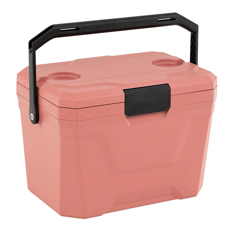 Load image into Gallery viewer, Insulated Portable Cooler Hard Shell Ice Chest with 2 Cup Holders
