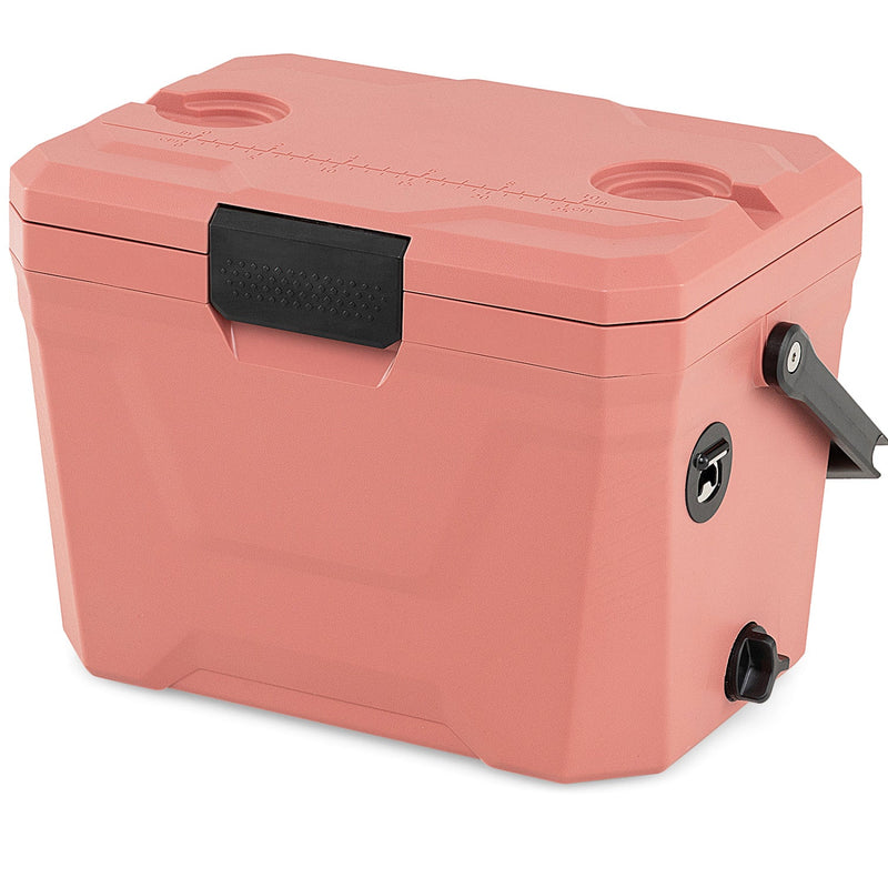 Load image into Gallery viewer, Insulated Portable Cooler Hard Shell Ice Chest with 2 Cup Holders
