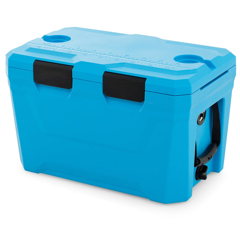 Load image into Gallery viewer, Insulated Portable Cooler Hard Shell Ice Chest with 2 Cup Holders Bottle Opener and Drain Plug
