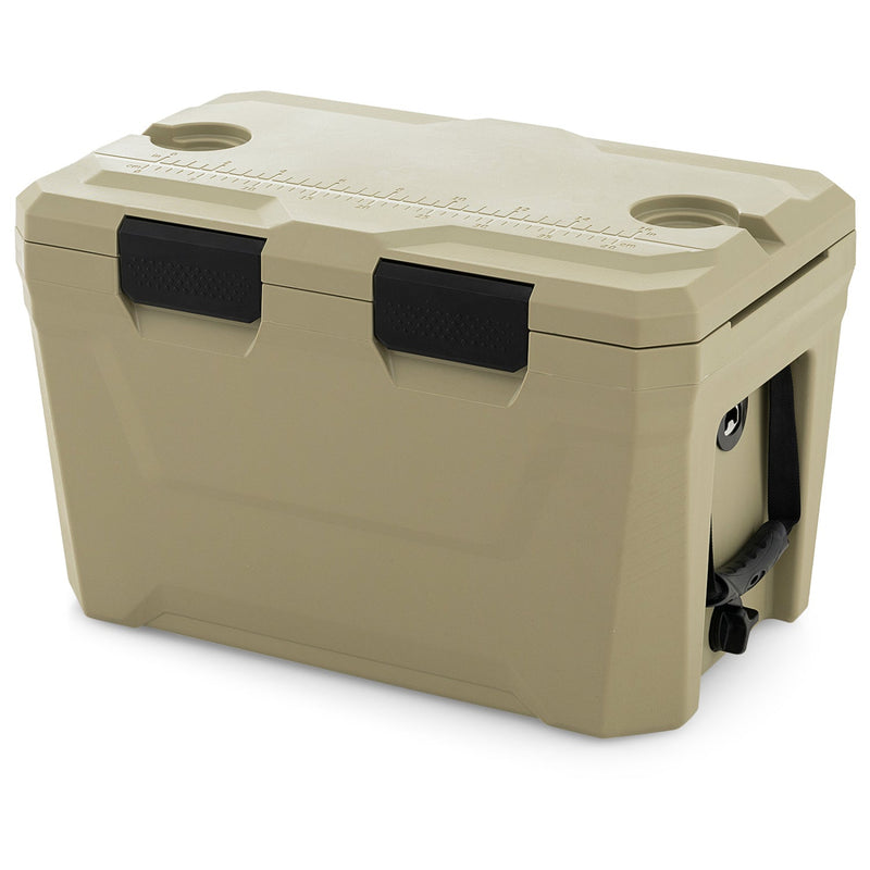 Load image into Gallery viewer, Insulated Portable Cooler Hard Shell Ice Chest with 2 Cup Holders Bottle Opener and Drain Plug
