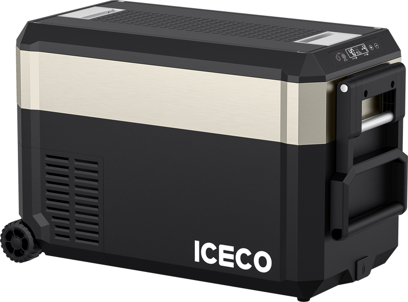 Load image into Gallery viewer, JP40 Pro Dual Zone Wheeled Portable Freezer- Golden | ICECO | 40 LT
