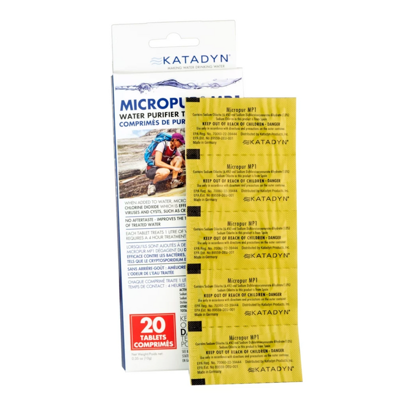 Load image into Gallery viewer, Katadyn Micropur MP1 Water Purifier Tablets (Package of 20)
