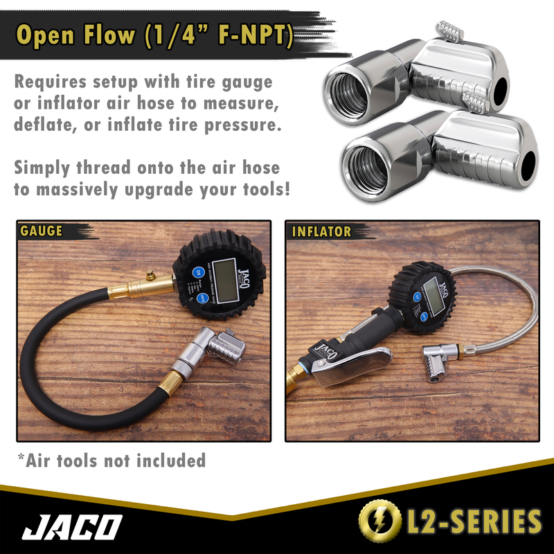 Load image into Gallery viewer, Lightning™ L2-Series Tire Air Chuck - 1/4" F-NPT
