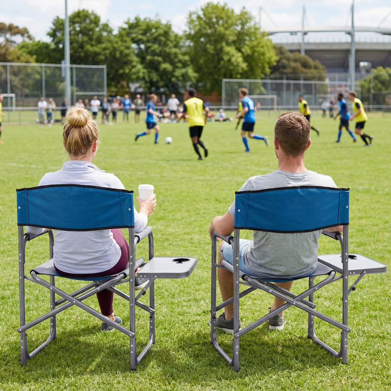 Load image into Gallery viewer, Lightweight Folding Camping Chair with Side Table
