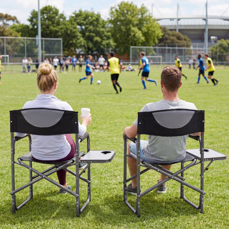 Load image into Gallery viewer, Lightweight Folding Camping Chair with Side Table
