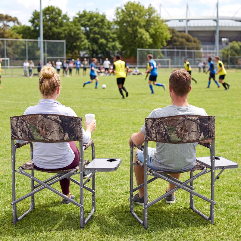 Load image into Gallery viewer, Lightweight Folding Camping Chair with Side Table
