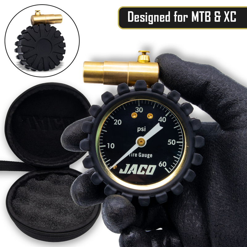 Load image into Gallery viewer, MBX-60 Presta Tire Pressure Gauge for Bikes (Max 60 PSI) | MTB &amp; XC Series

