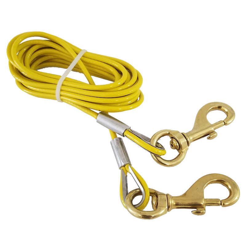 Load image into Gallery viewer, Premium Tie Out Cable for Large Dogs - 2.5-ft to 15-ft
