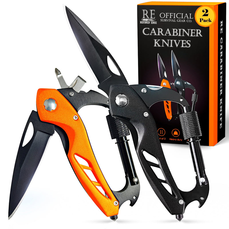 Load image into Gallery viewer, 2-Pack Carabiner Knives

