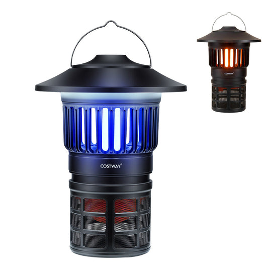 Outdoor Fly Trap with Light Rechargeable Electric Bug Catcher and Killer