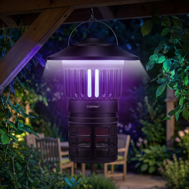 Load image into Gallery viewer, Outdoor Fly Trap with Light Rechargeable Electric Bug Catcher and Killer
