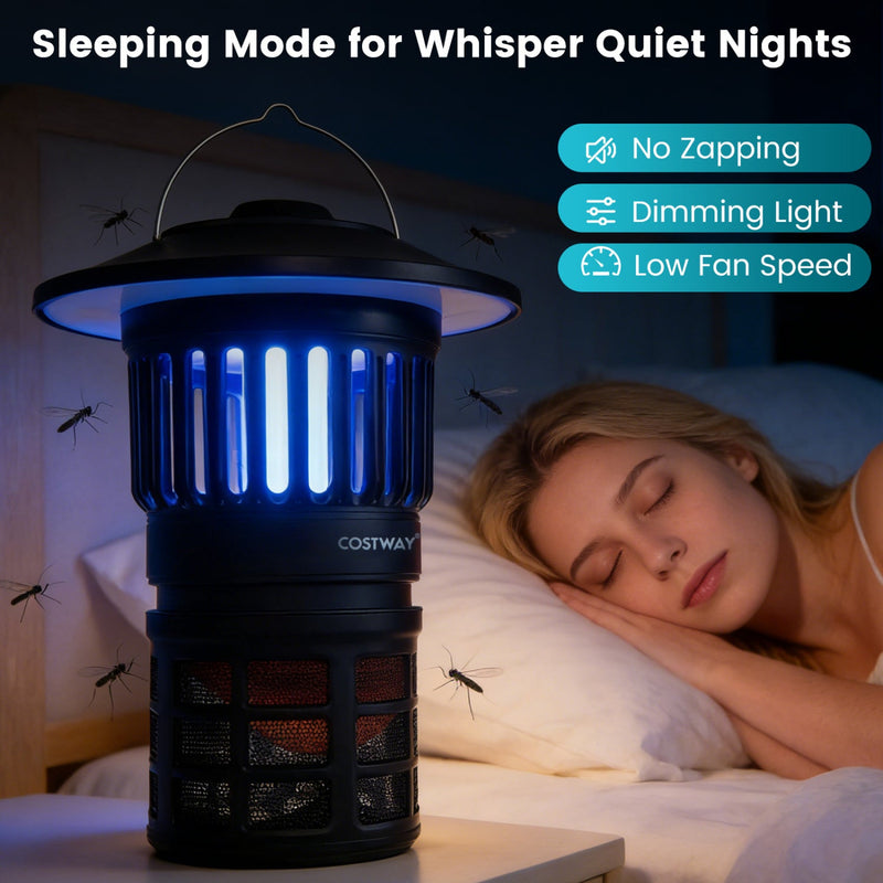 Load image into Gallery viewer, Outdoor Fly Trap with Light Rechargeable Electric Bug Catcher and Killer
