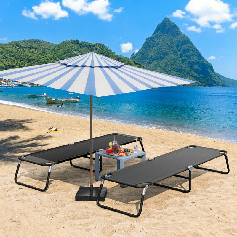 Load image into Gallery viewer, Outdoor Folding Camping Bed for Sleeping Hiking Travel-Black
