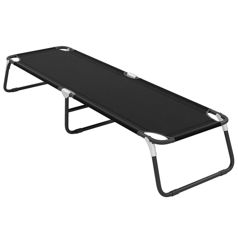 Load image into Gallery viewer, Outdoor Folding Camping Bed for Sleeping Hiking Travel-Black
