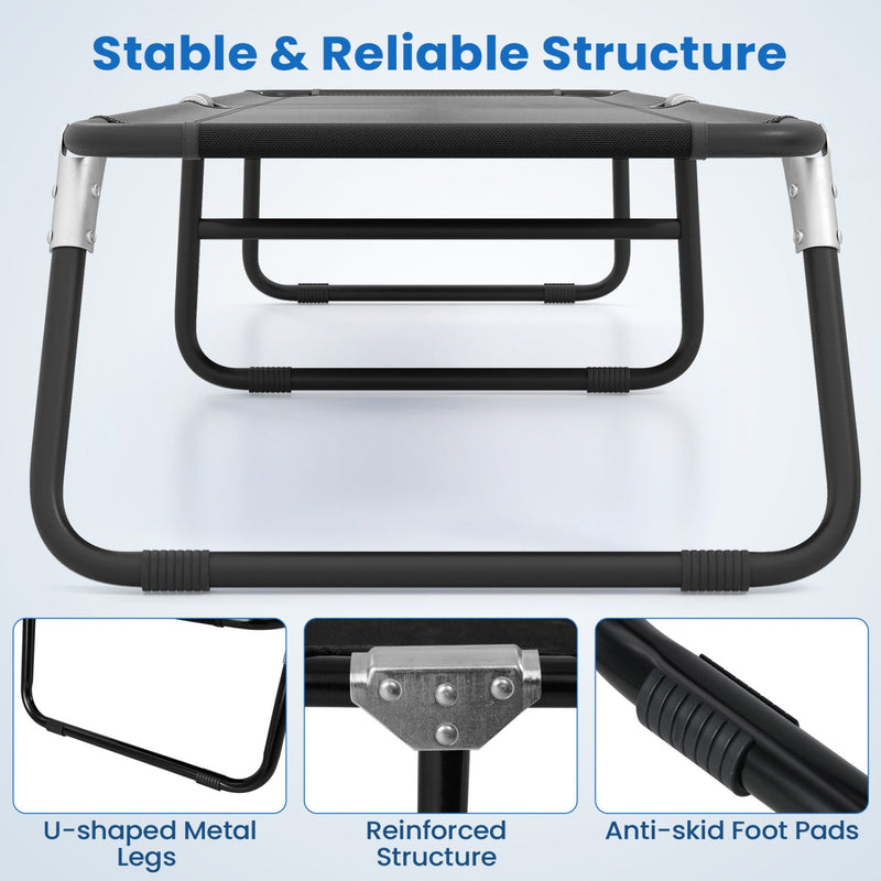 Load image into Gallery viewer, Outdoor Folding Camping Bed for Sleeping Hiking Travel-Black
