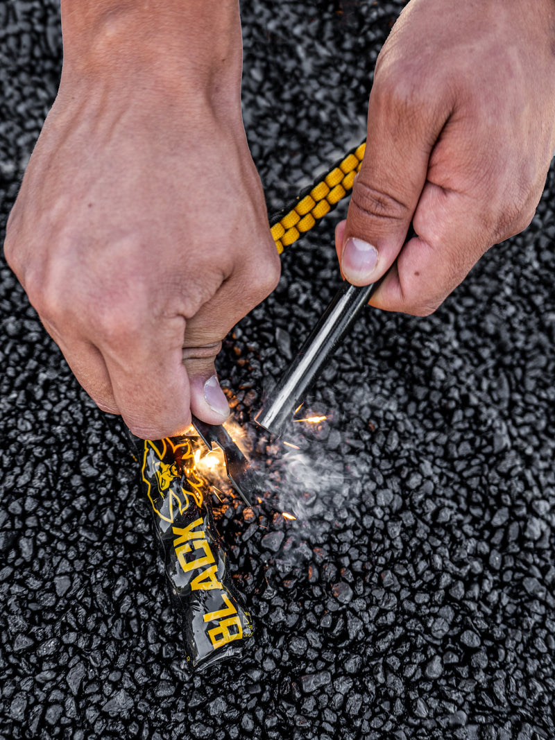 Load image into Gallery viewer, Black Beards Ferro Rod Fire Starter
