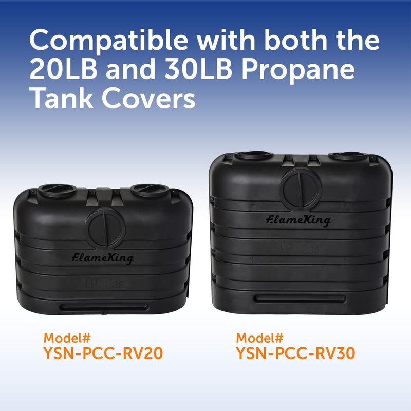 Load image into Gallery viewer, Flame King 2 pack Replacement Caps for Dual Propane Tank Cover
