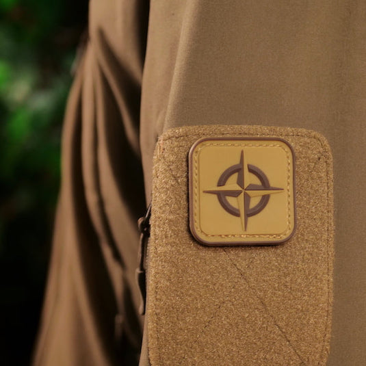 Survival Compass Patch: Desert Tan