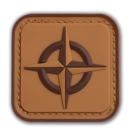 Survival Compass Patch: Orange
