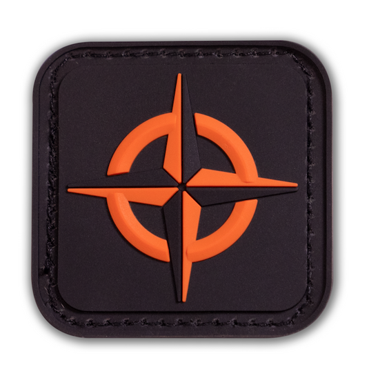 Survival Compass Patch: Desert Tan