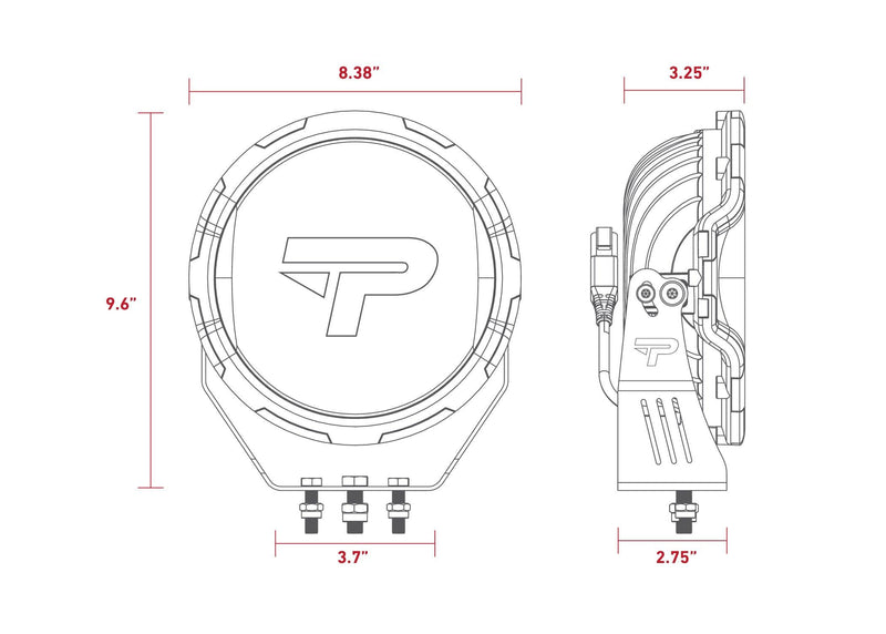 Load image into Gallery viewer, PROWLR 9" LED Driving Light [TRUE AMBER]
