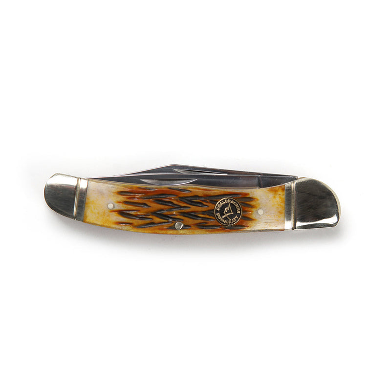Load image into Gallery viewer, Jigged Bone Pocket Hunter Knife
